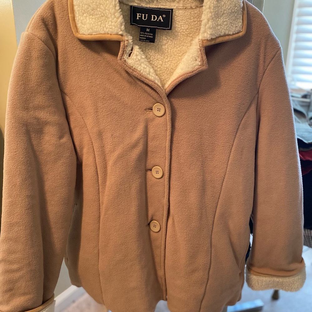 Fleece jacket with Sherpa lining